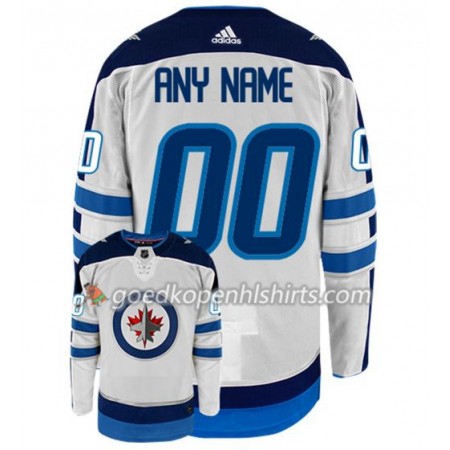 Winnipeg Jets Custom Adidas Wit Authentic Shirt - Mannen